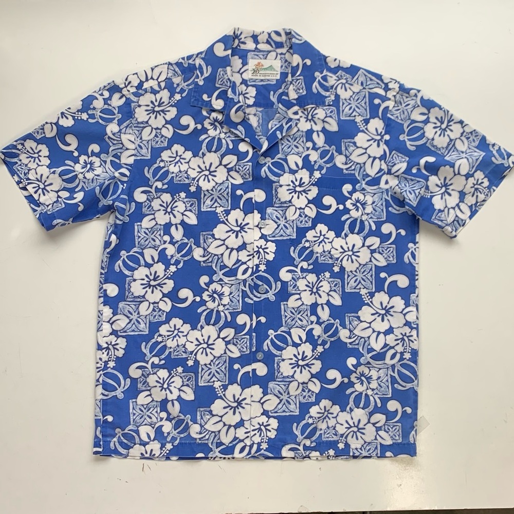 Vintage 70s Hawaiian shirt, EUC, cotton, made in Hawaii